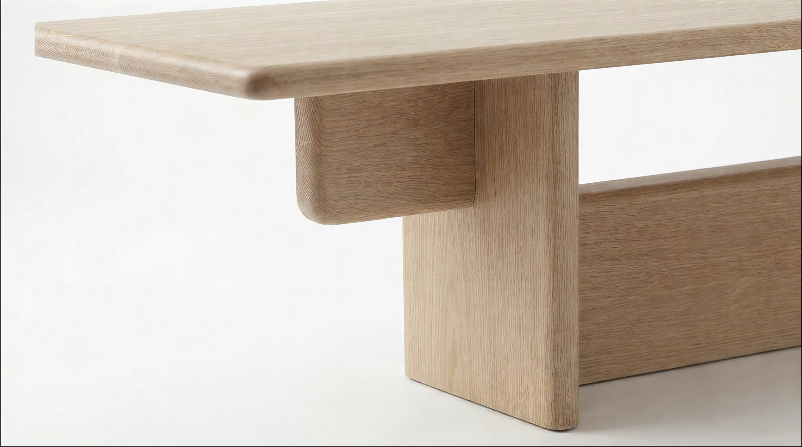 NODO — détail du plateau et de l’assemblage en bois