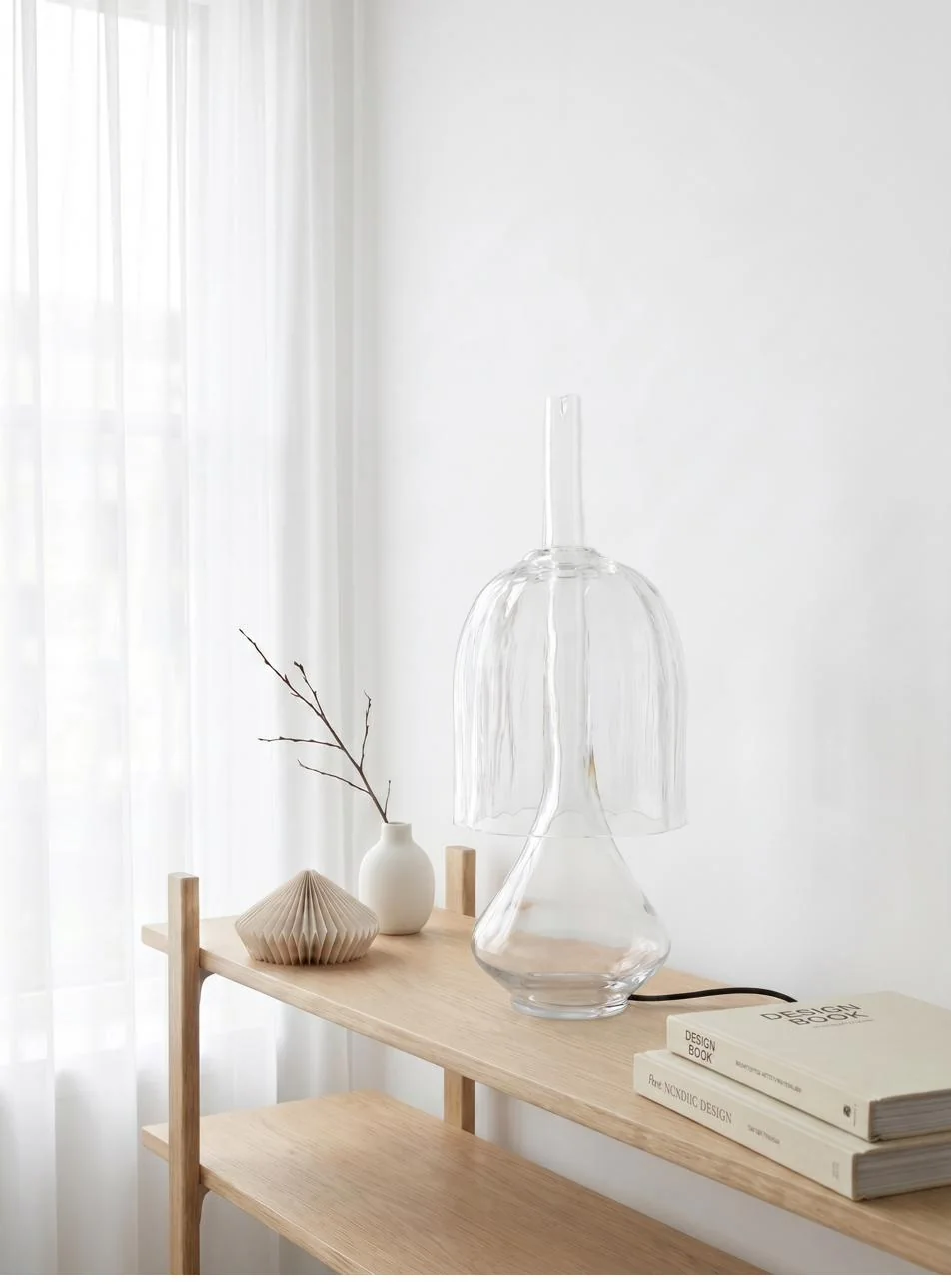 Vue supplémentaire de la lampe ORBE en verre